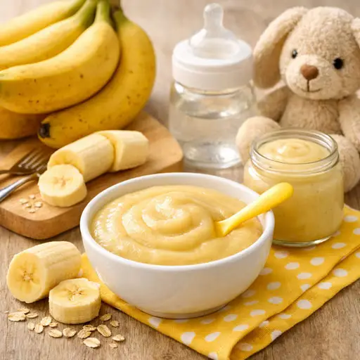 The Best Banana Puree Recipe For Your Baby s First Food Baby Kids Health The Best Banana Puree Recipe For Your Baby s First Food Baby Kids Health